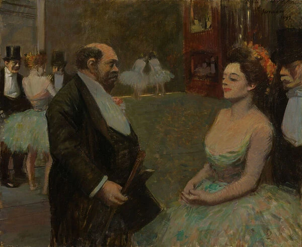 In the Wings, 1899 (oil on canvas)