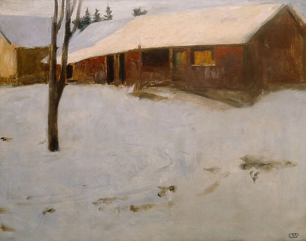 Winter. 7231843 Winter by Werenskiold, Erik Theodor 