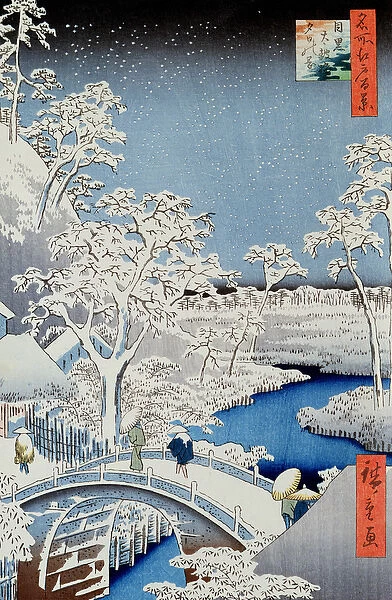 Winter Landscape (woodblock print)