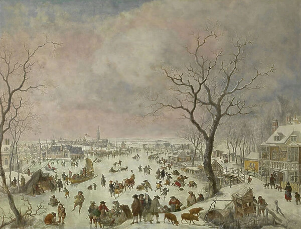 Winter Pleasures, 1710-18 (oil on copper)