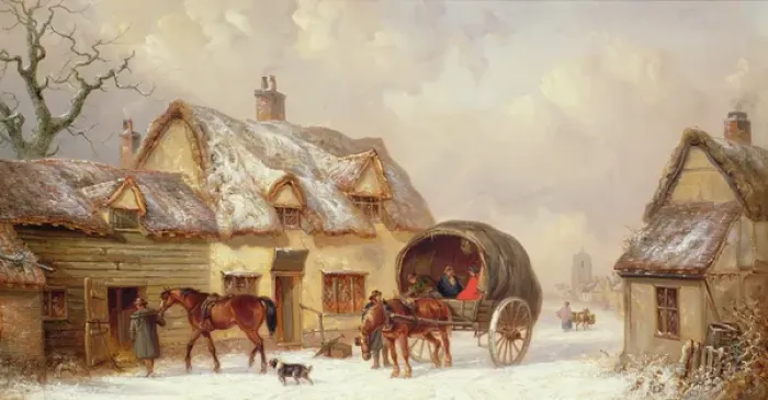 Framed Print : Winter Scene