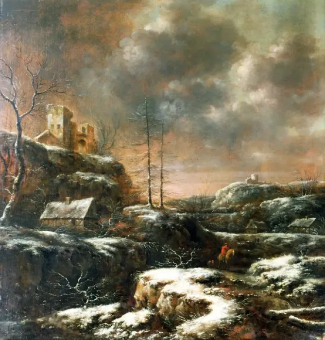 Framed Print : Winter Scene