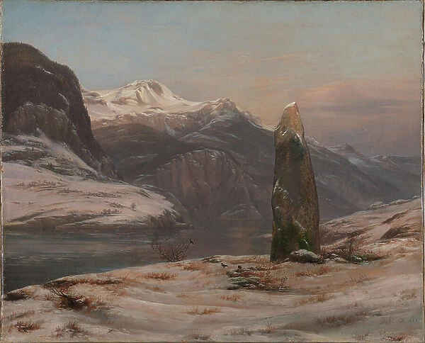 Winter at the Sognefjord, 1827 (oil on canvas)