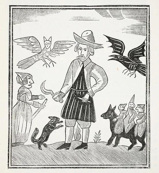 The Witch of the Woodlands, illustration from Chap-books of the Eighteenth