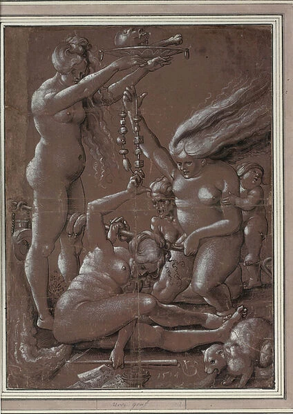 The Witches Sabbath (After Hans Baldung) par Graf, Urs (c. 1485-1527  /  28)