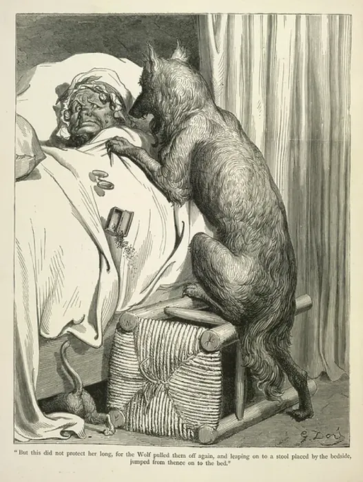 Framed Print : The wolf. BL3280905 The wolf.; British Library, London, UK; (add.info.