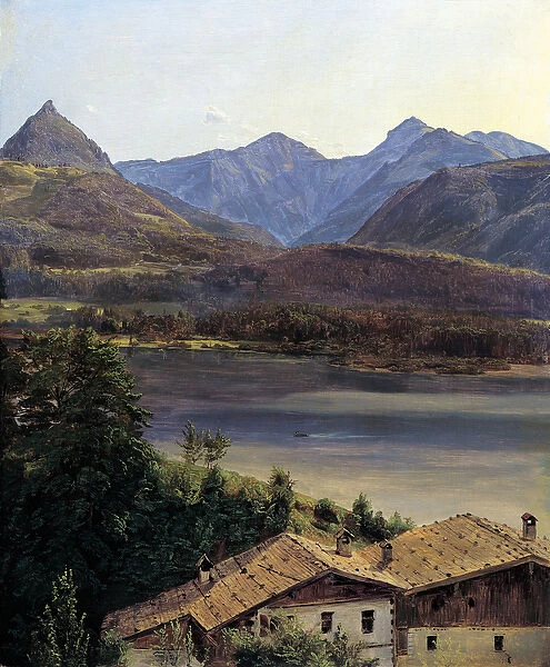 Wolfgangsee, 1835 (oil on panel)