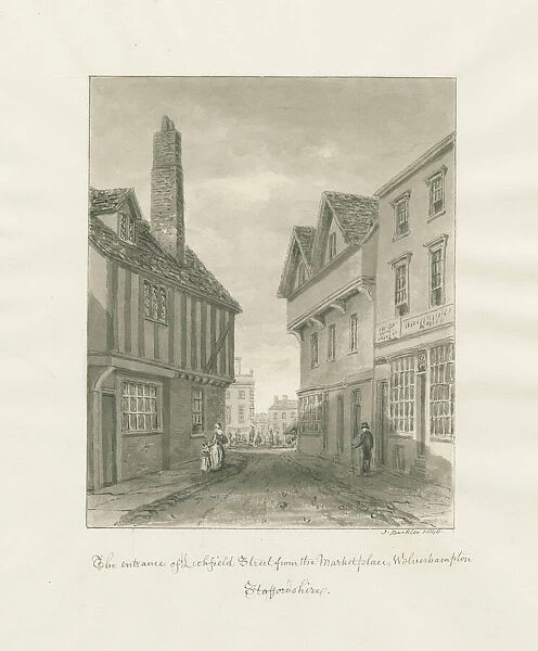 Wolverhampton - Lichfield Street: sepia drawing, 1846 (drawing)