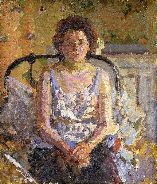 Woman on a Bed, c. 1912-3 (oil on canvas)