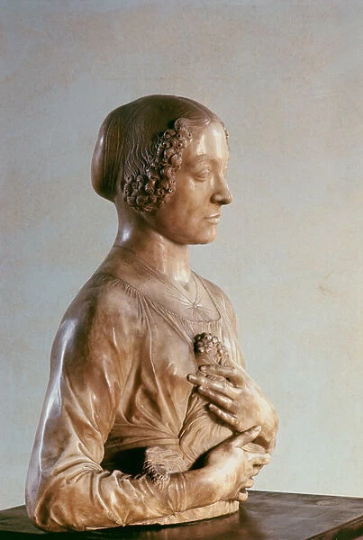 Woman with a Bouquet, c. 1475-80 (marble)