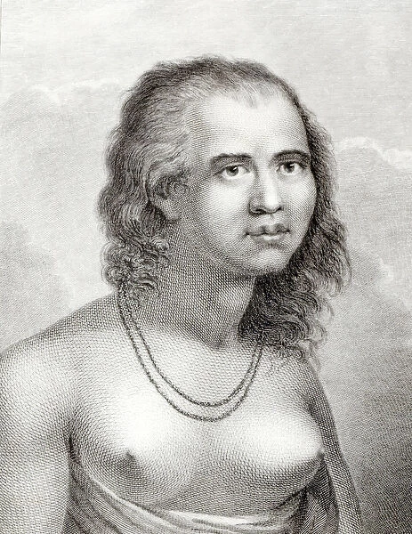 A Woman of Eaoo (engraving) (b  /  w photo)