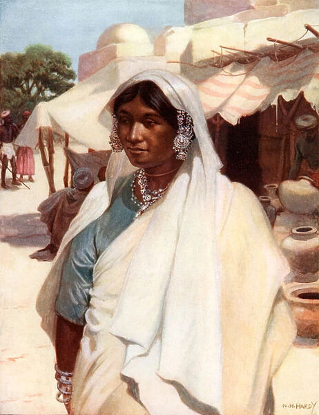Woman of Eastern India (colour litho)