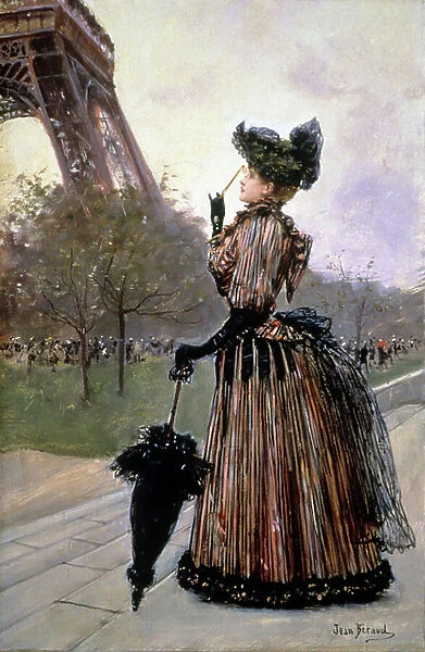 Woman in front of the Eiffel Tower, 1889 (painting)
