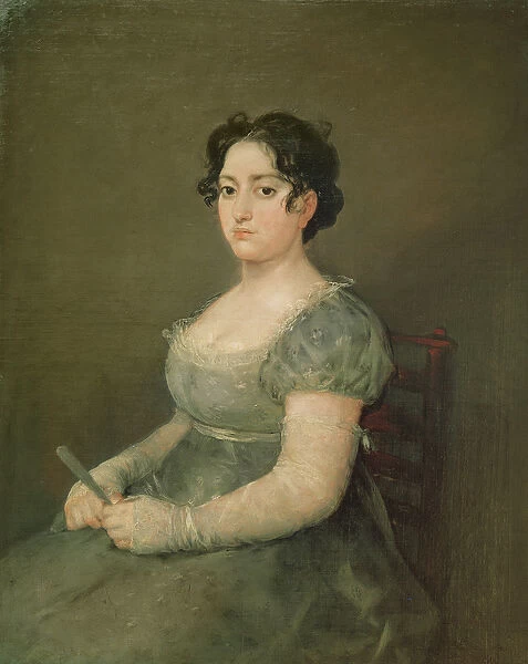 Woman with a Fan, c. 1805-06 (oil on canvas)