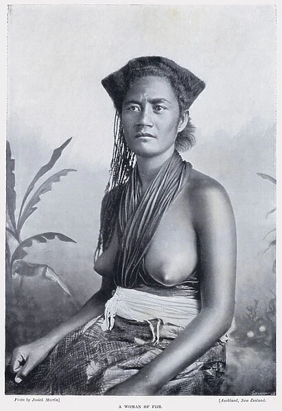 A Woman of Fiji (b  /  w photo)