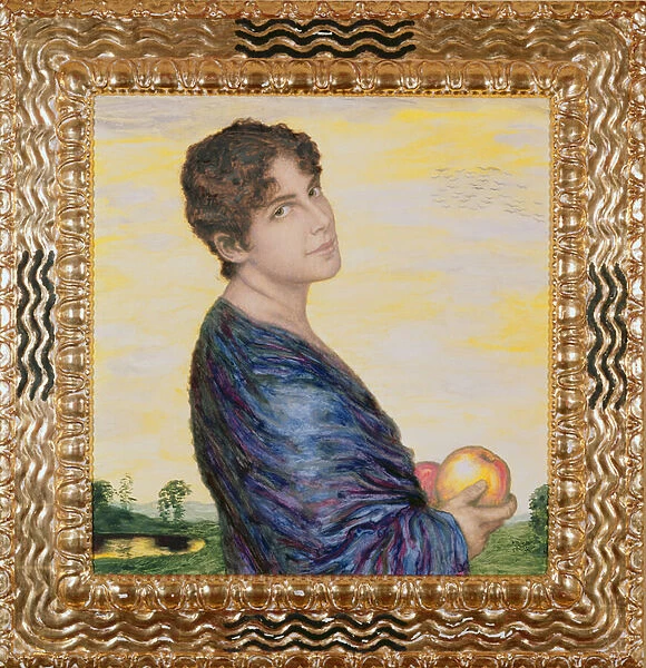 Woman holding an Apple, c. 1916 (oil)