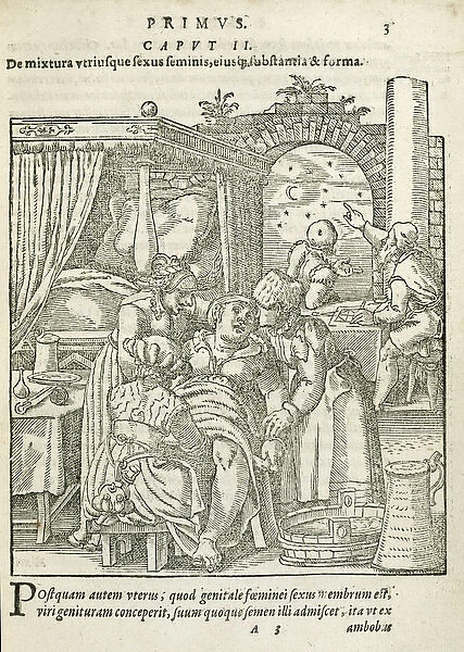 A Woman in Labour, illustration from chapter 2, Book 1 of