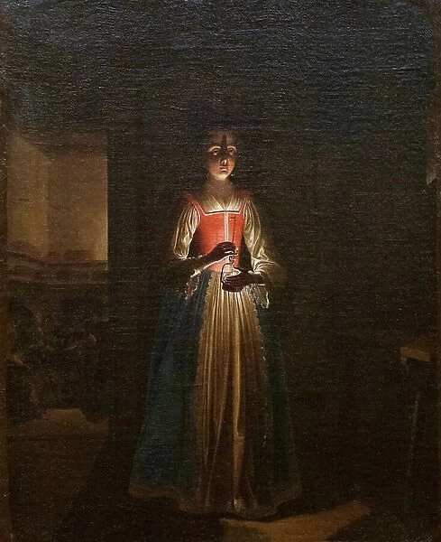 Woman with lantern (painting)