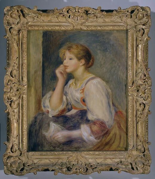 Woman with a letter, c. 1890 (oil on canvas)