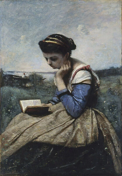 A Woman Reading, 1869-70 (oil on canvas)