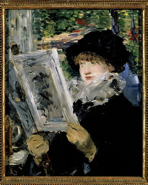 Woman reading, 1879 (oil on canvas)