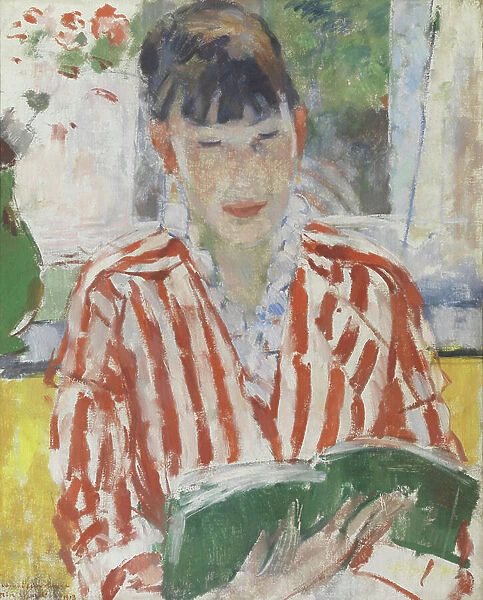Woman reading, 1913 (oil on canvas)