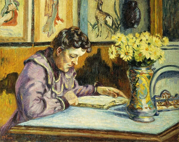 Woman Reading; Femme Lisant, c. 1895 (oil on canvas)