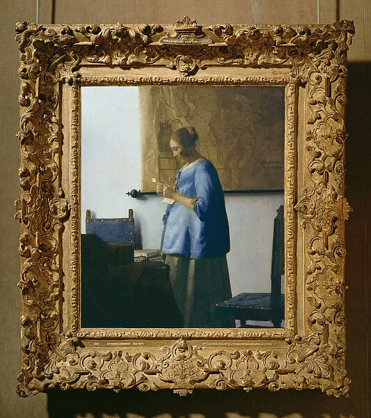 Woman Reading a Letter, c. 1662-63 (oil on canvas)