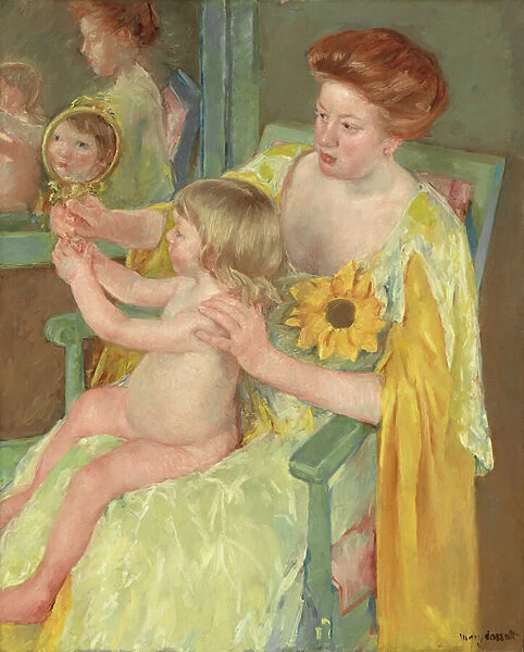 Woman with a Sunflower, c. 1905 (oil on canvas)