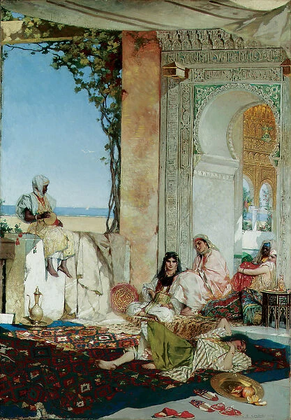Women of a Harem in Morocco, 1875 (oil on canvas)