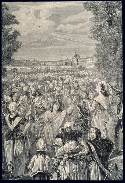 Women March on Versailles, 5  /  6 October 1789 (engraving)