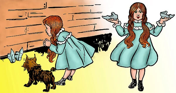 The Wonderful Wizard of Oz - The Wizard of Oz: Editing two images by Denslow