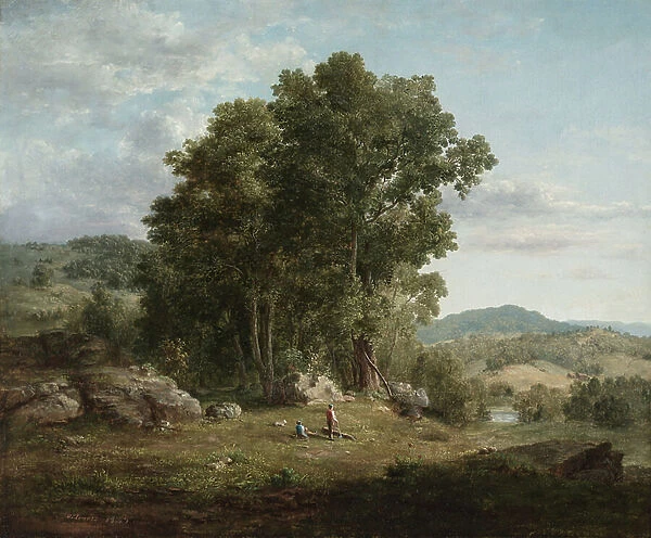 The Wood Chopper, 1849 (oil on canvas)