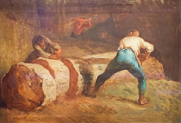 The wood sawyers, 1850-1852, (oil on canvas)