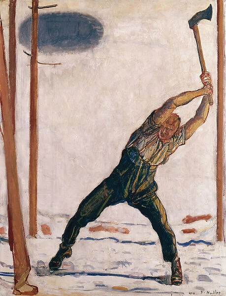 The Woodcutter, 1910 (oil on canvas)