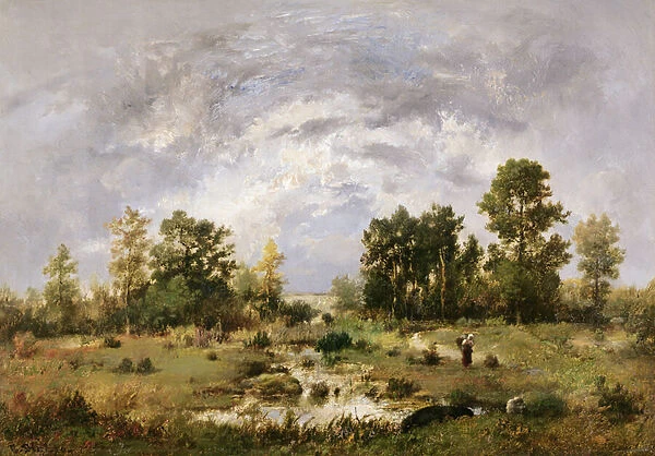 Wooded landscape, 1870 (oil on canvas)