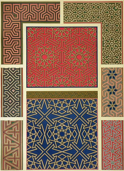 Wooden compartments and borders, from Arab Art as Seen Through the Monuments of