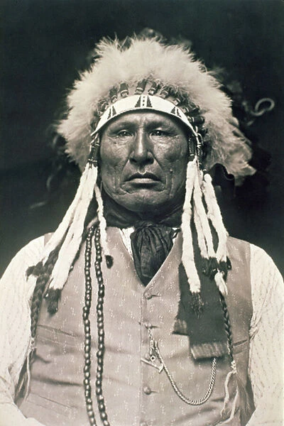 Wooden Leg, warrior of the Northern Cheyenne who fought in the Battle of Little Bighorn in 1876, 1913 (b  /  w photo)