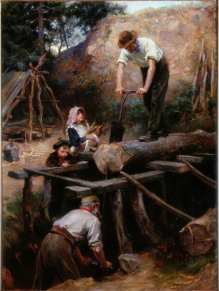 Woodsawyers, 1896 (oil on canvas)