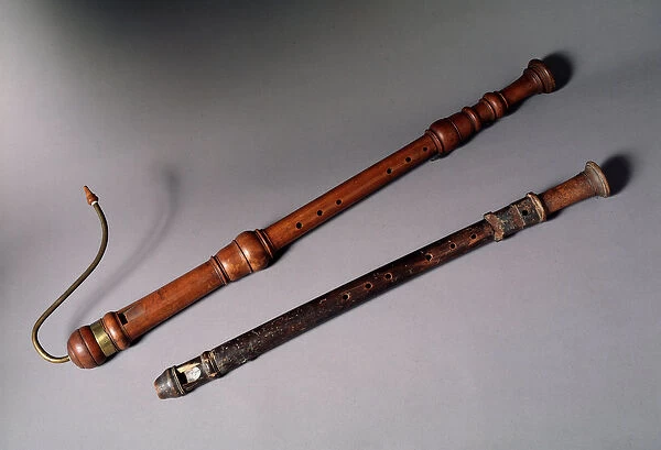 Woodwind musical instrument: recorder, 17th century