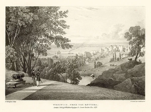 Woolwich from the Rotunda, London (engraving)