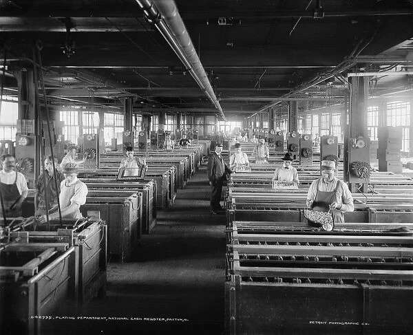 Workers in Plating Department, National Cash Register Company, Dayton, Ohio, USA, c