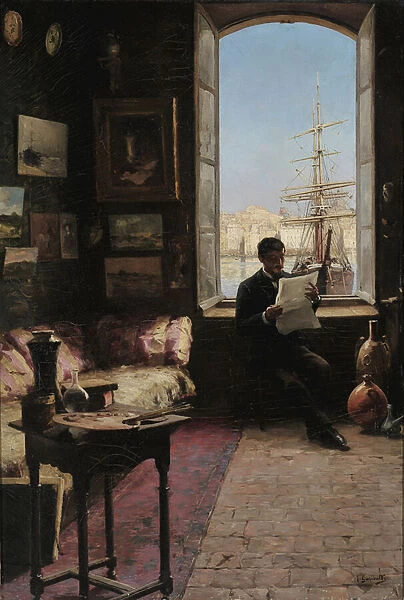 Workshop interior, 1893 (oil on canvas)