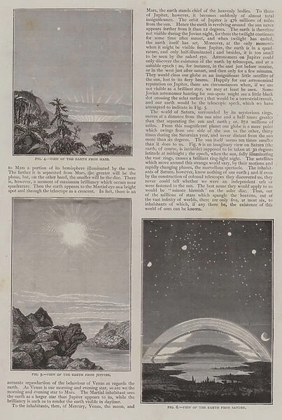 How our world looks from other worlds (engraving)