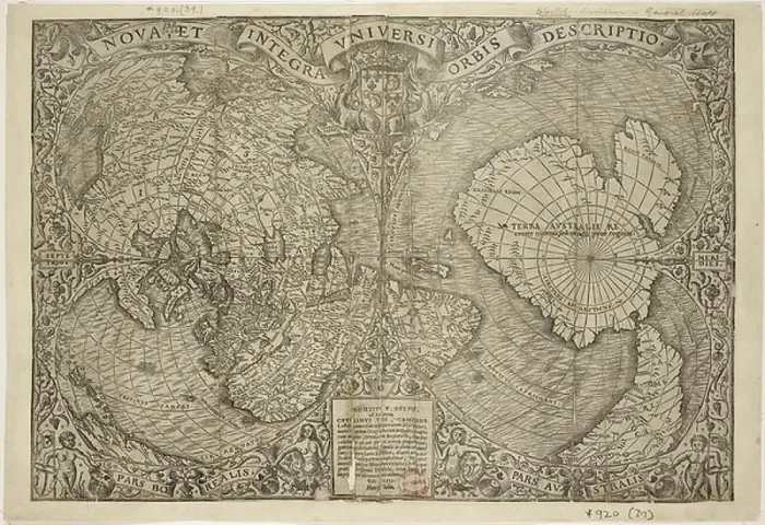 Framed Print : World map. BL3261464 World map; British Library, London, UK; (add.info. Framed Print : World map. BL3261464 World map; British Library, London, UK; (add.info.