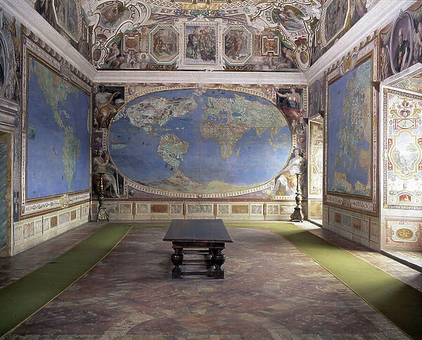 World Map Hall, Farnese Palace, 1515-34 (photo)