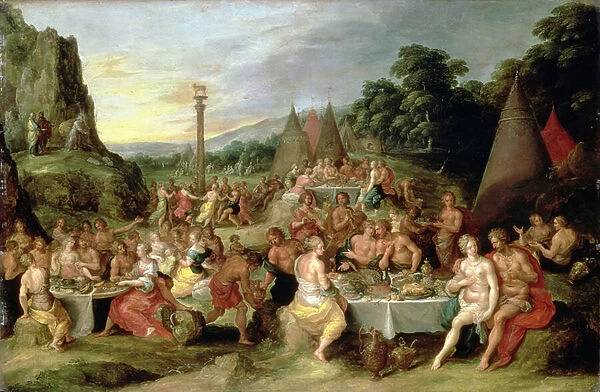 The Worship of the Golden Calf, c. 1630-35 (oil on panel)