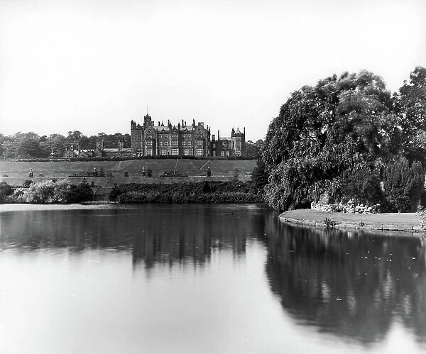 Worsley Hall, from England's Lost Houses by Giles Worsley (1961-2006) published 2002 (b / w photo)