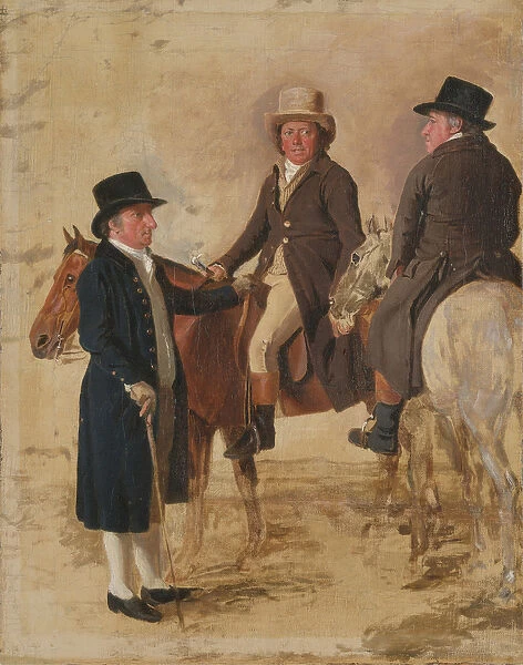 Three Worthies of the Turf at Newmarket, c. 1804: John Hilton, Judge of the canvas)