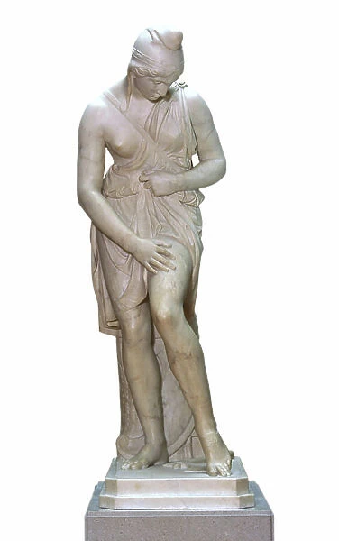 The wounded Amazon (marble)